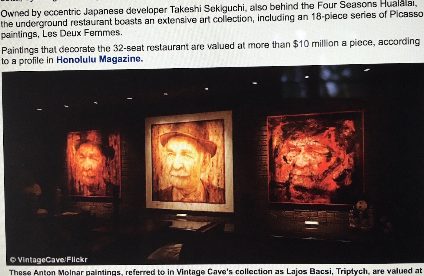 Vintage Cave Honolulu, Triptyque Lajos B&Atilde;&nbsp;csi