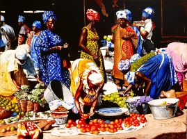 March&Atilde;&copy; de Bamako 130 x 97 cm 2017