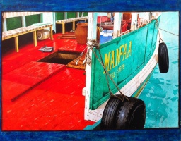 Bateau pr&Atilde;&ordf;t a partir, 146x114